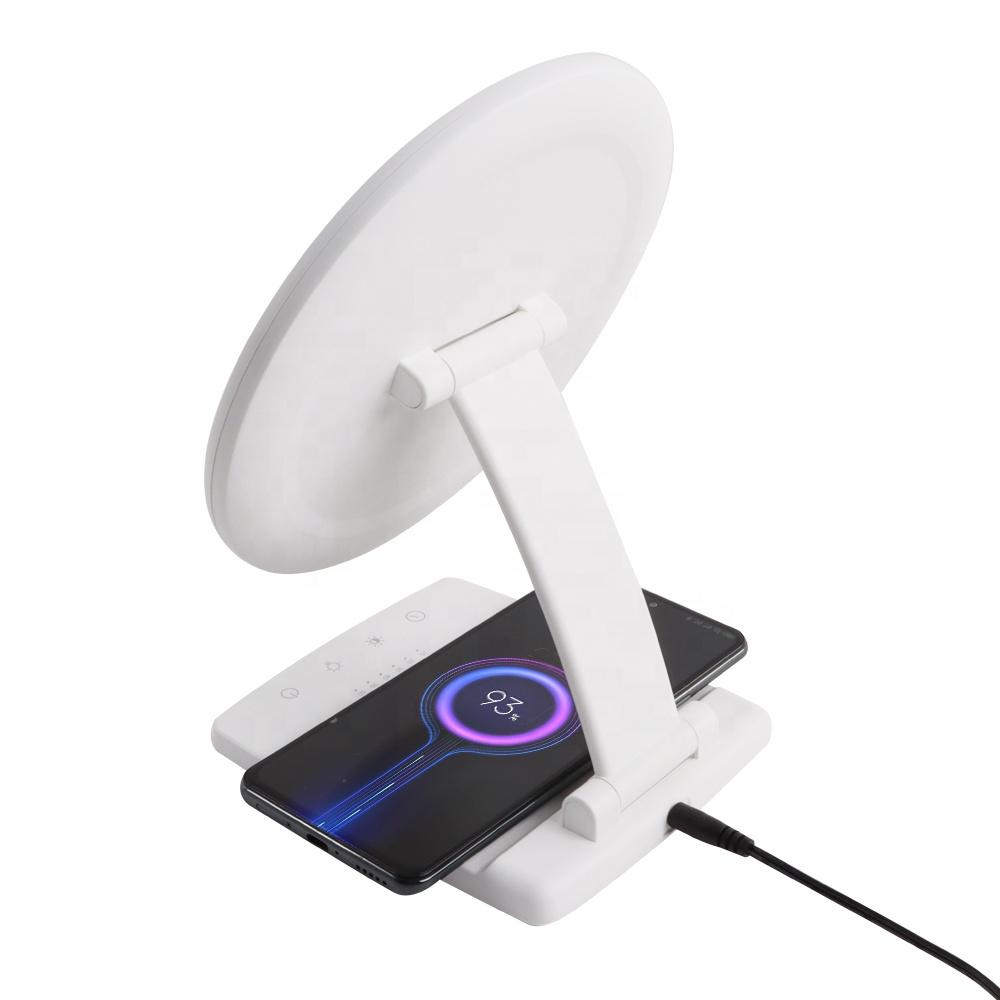 Smart Phone Wireless Charging Lamp Bad Mood Adjust Light Therapy Sunlight Sad Lamp