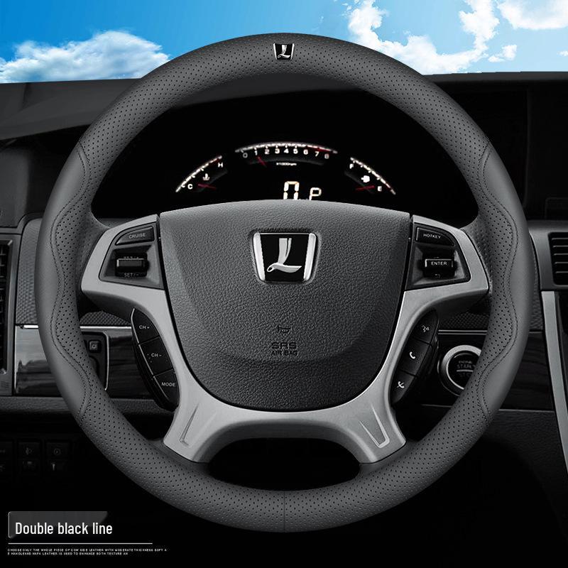 Luxgen Universal Genuine Leather Steering Wheel Cover for You6, U5MPV, Da7, Rui3, Na5, U6U - Four Seasons Grip