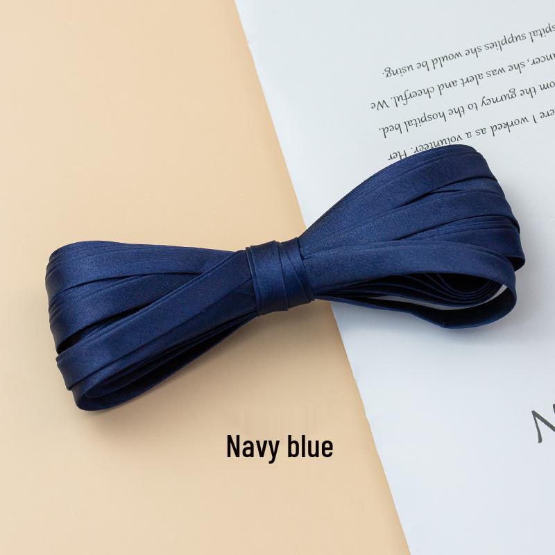 Hengmeihe Cheongsam 1cm Piping Trim: Four-Fold Non-Iron Imitation Silk Hemming Ribbon