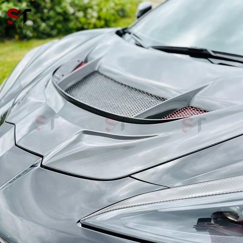 Carbon Fiber Front Hood Cover for Chevrolet Corvette C8 ZR1