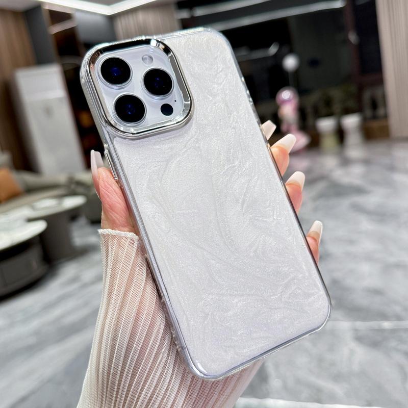 Dream Glitter Quicksand Slim Phone Case For iPhone 16 Pro Max 15 Pro 14 13 12 11 Lens Protection Clear Shockproof Hybrid TPU PC Bumper Cover