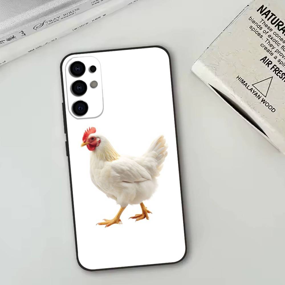 

Chicken111 Phone Case Black Silicone Soft For Samsung S25,S24,S21,S22,S23,S30,Ultra,S20,Plus,Fe,Lite Samsung S22plus5G
