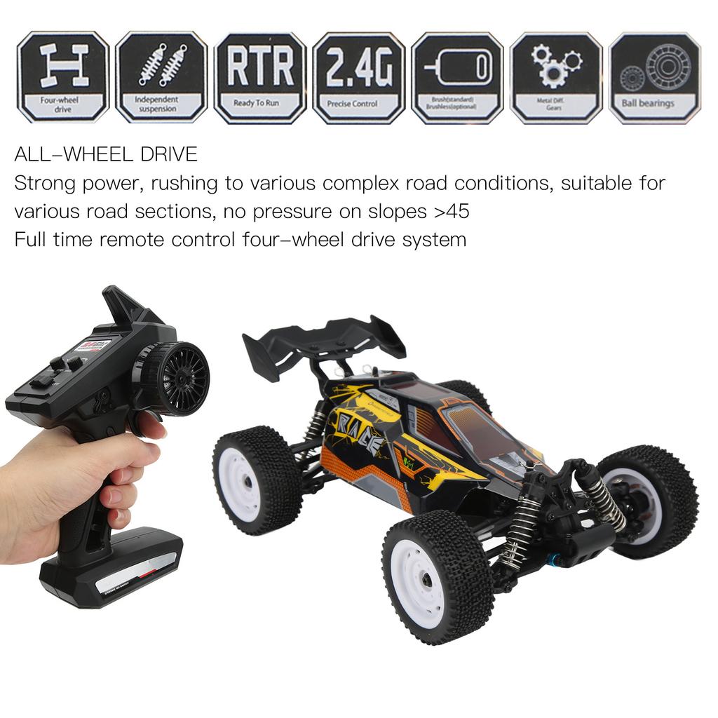 RC 2.4GHz Car High Speed 38kmCelsiush 4  1Celsius16 Scale Remote Contrl Off Road Vehicle for Adults Outdoor Play