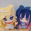 10cm Panty Stocking with Garterbelt Plushies Toys Keychain Anime Stocking Plush Dolls Cute Figure Panty Plush Stuffed Doll Gifts