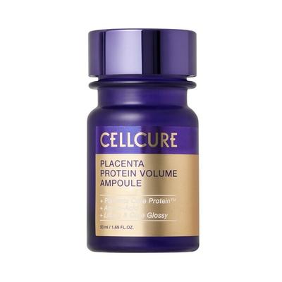 CELLCURE Placenta Eiwit Volume Ampul 50ml, Placenta Kern Eiwit Aminozuur Lifting & Kern Glanzend Gehydrolyseerd Placenta Extract