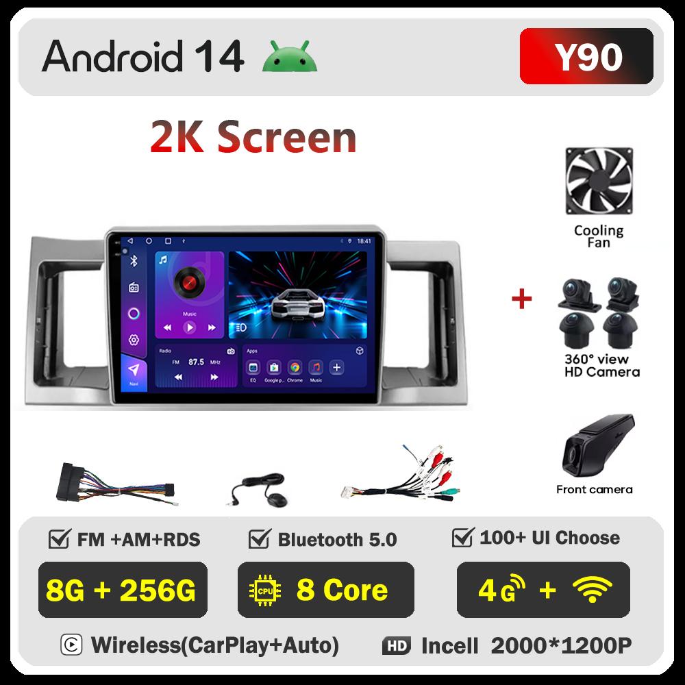 Car Video Player For Geely SC7 2011 -2015  Carplay Android 14 Auto Radio Intelligent System GPS Navigation Touch Screen 5G Wifi