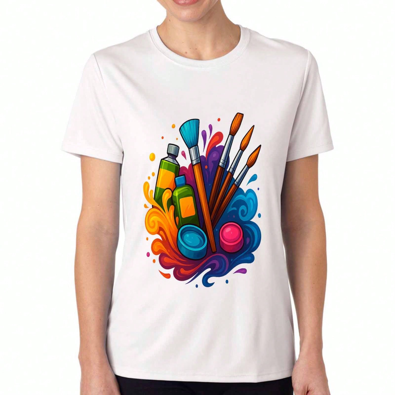 Art Lover unisex s Cotton T Shirt, Premium Cotton Quality Print, Durable, Casual Fashion, Art Is My Favorite Sport, Painter Tee, Painting Hobby, Drawi S