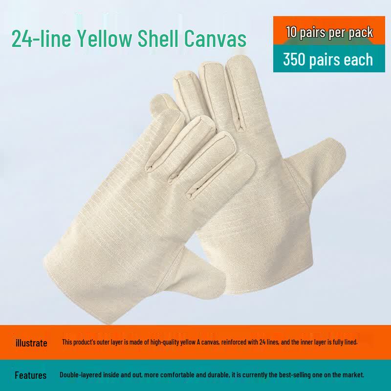 Yipan Double Layer Canvas Work Gloves