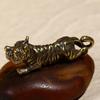 Metal Diy Animal Home Office Room Ornaments Casting Sculpture Pendant Tiger Figurine Keychains