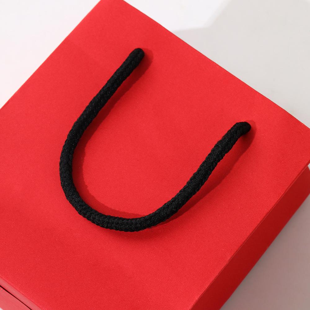 Elegant Solid Color Jewelry Gift Bag - Thickened Festival Handbag for Exquisite Jewelry Storage