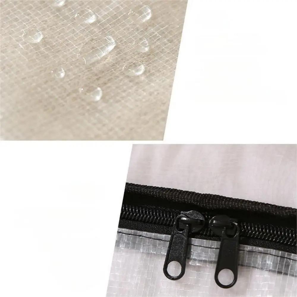 1PC 72/88/95L Quilt Organizer Bag Foldable Transparent Large Capacity Closet Sort Double Zipper Portable Storage for Clothes