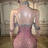 2026 Spring Arrival: Pink Sequin Mermaid Evening Gown for Banquets and Events