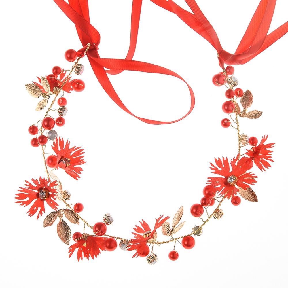 

1 шт., повязка на голову в виде свадебного цветочного венка