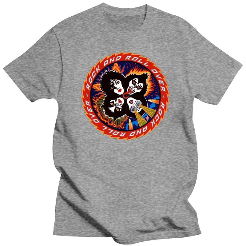 

Adult tee tops teenager cotton tee-shirt KISS Rock And Roll Over T-SHIRT OFFICIAL MERCHANDISE New arrived t shirt for man 4XL