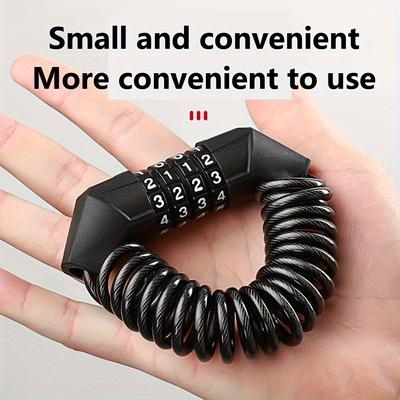 Bicycle Lock Wire Chain Bicycle Mountain Bike Motorbike Anti-theft Combination Lock Luggage Helmet Universal Locks Accessories