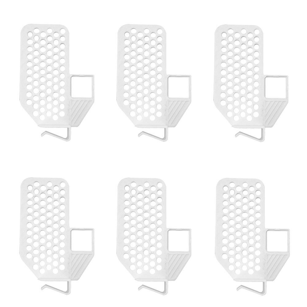 

6 шт. Пластиковый органайзер для хранения в холодильнике, выдвижной ящик, защелкивающийся разделитель для холодильника, клипса для дома белый