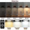 Confezione da 2 Lampadine Ricaricabili E14, 300LM, Equivalenti a 40W, Ricarica Staccabile, 3 Temperature di Colore, Lampada di Emergenza a Disco con Telecomando, Dimmer, Timer