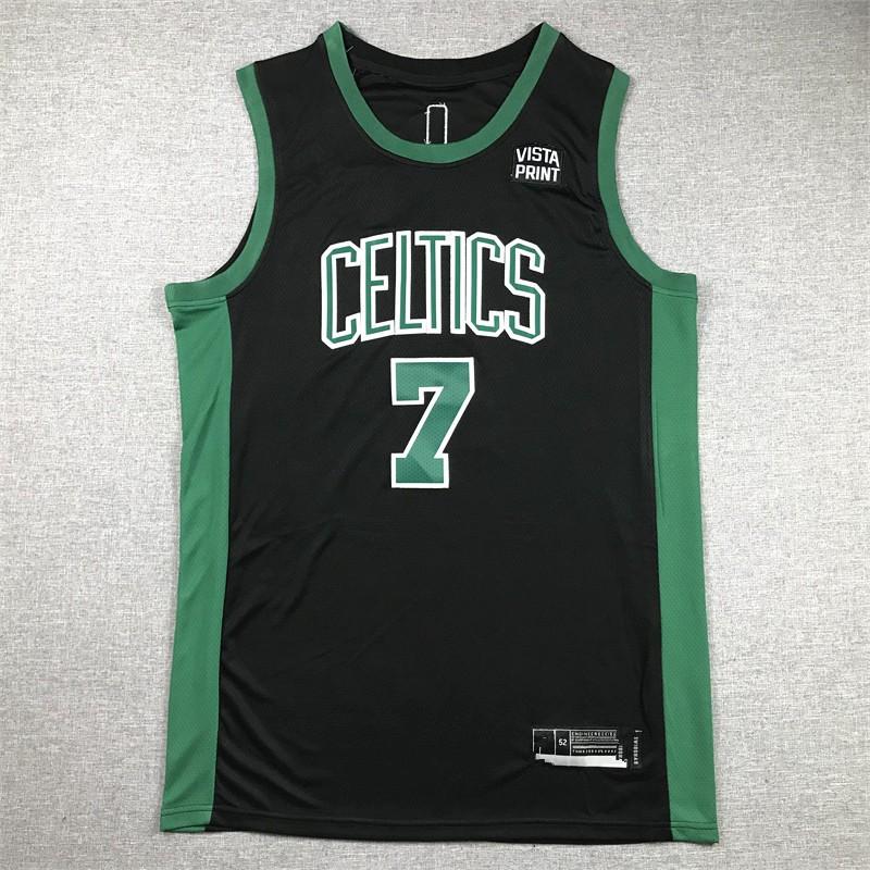 Boston Celtics Basketball Jersey Tatum 0 Brown 33 Retro Embroidered Graffiti Sport Top Men Women Unisex Team Shirt