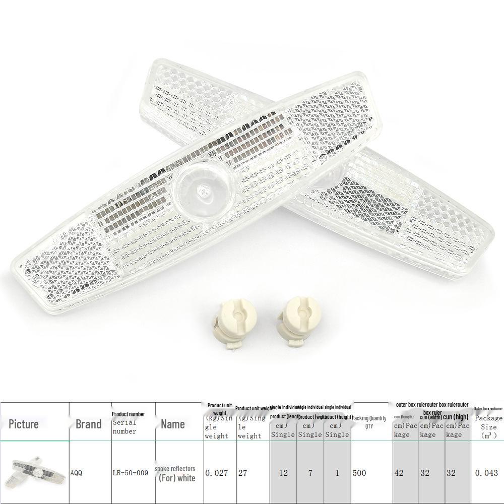 Bicycle Wheel Spoke Reflectors - Warning Buckle Pair LR-50