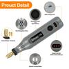 Handheld Mini Cordless Rotary Tool 3 Speed Electric Grinder Accessories Rechargeable for Engraving Cutting Polishing