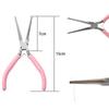 Cute Pink Color Handle Anti-slip Splicing and Fixing Jewelry Pliers Tools & Equipment Kit for DIY Jewelery Making Needlework
