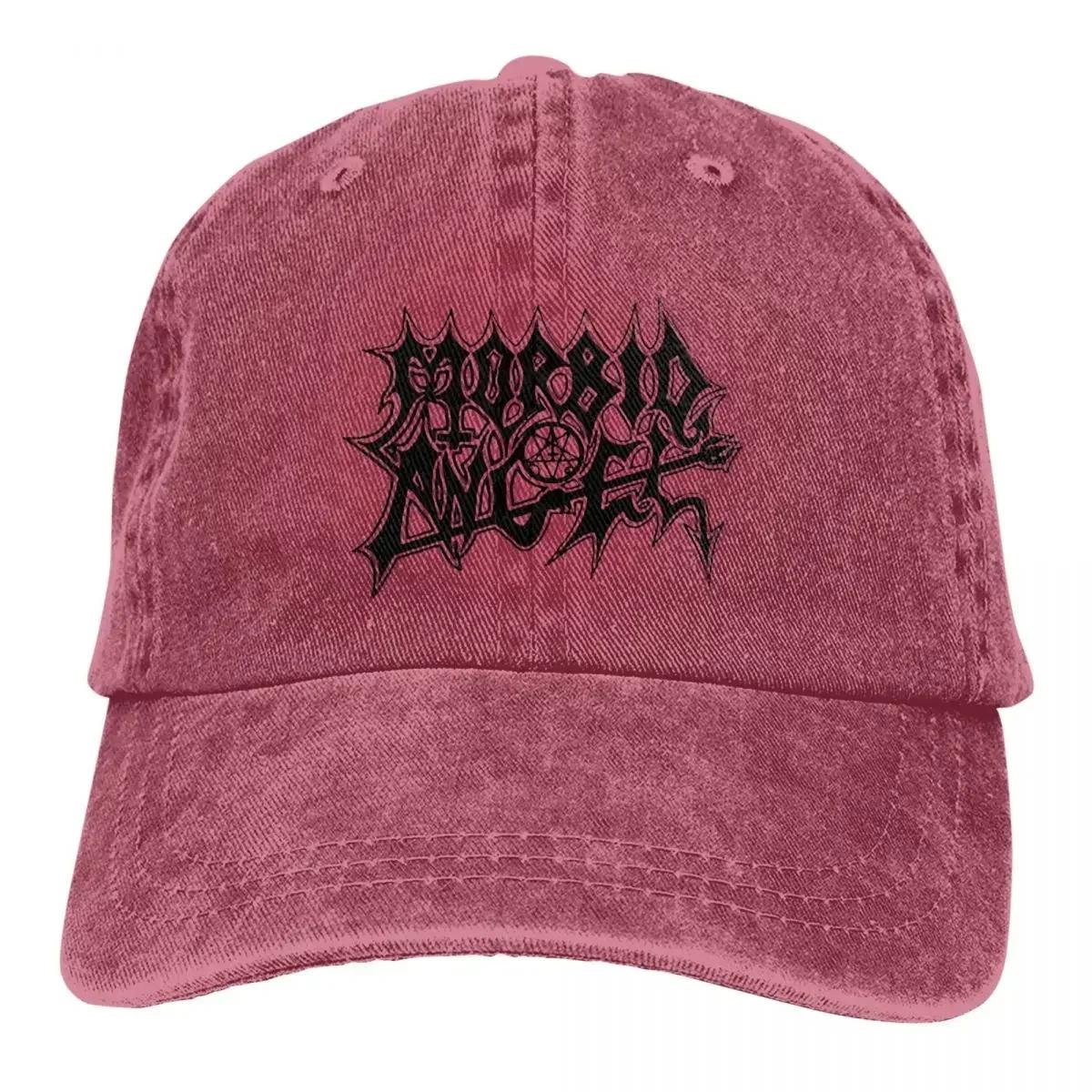 

Летняя Кепка Козырек Логотип Типографский Черный Постер Хип-Хоп Кепки Morbid Angel Ковбойская Шляпа Кепки с Козырьком One Size