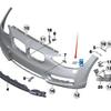 51117391809/10 BMW Seria 2 F22 Osłony spryskiwaczy zderzaka przedniego