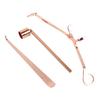 Candle Accessory Set Stainless Steel Candle Wick Trimmer Cutter Candle Snuffer Extinguisher Wick Dipper Rose Gold