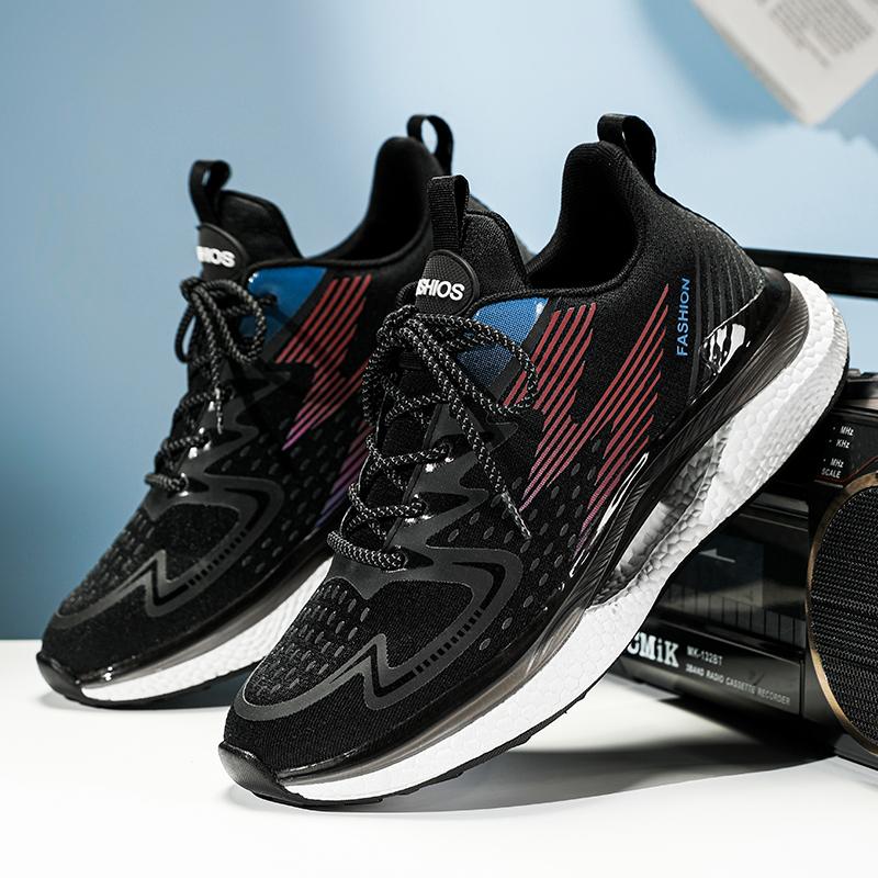 

Мода Модная обувь Мужские новые спортивные кроссовки Мужские летние кроссовки на платформе Мужские панк-прогулочные мужские туфли Кроссовки 44 чёрный