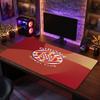 Girona FC Theme Pattern Mouse Pad, Soccer Logo Design XXL Gaming Desk Mat Non-Slip Computer Mouse Pad
