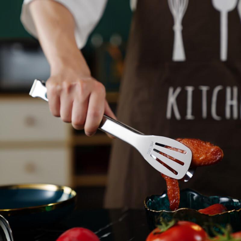 304 Stainless Steel Anti-scald Food Tongs