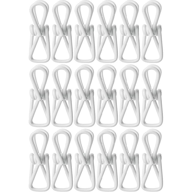 Mr. Pen- PVC-Coated Utility Clips, 2 Inch, 18 Pack, Colorful, PVC-Coated Steel Chip Bag Clips for Sealing Food, Paper Holder, Clothesline Clip for