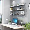Modern Wall Bookshelf: Simple Multi-Layer Nordic Storage Rack