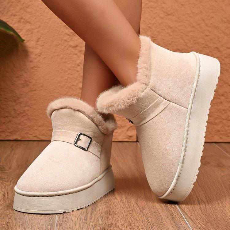 

Женские зимние сапоги-дутики средней длины большого размера, новые теплые хлопковые сапоги-дутики для женщин на одной педали для осени и зимы 38