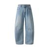 Spring New Loose Wide Leg Scimitar Jeans Men's American High Street Trend Brand Nostalgic Blue Casual Pants