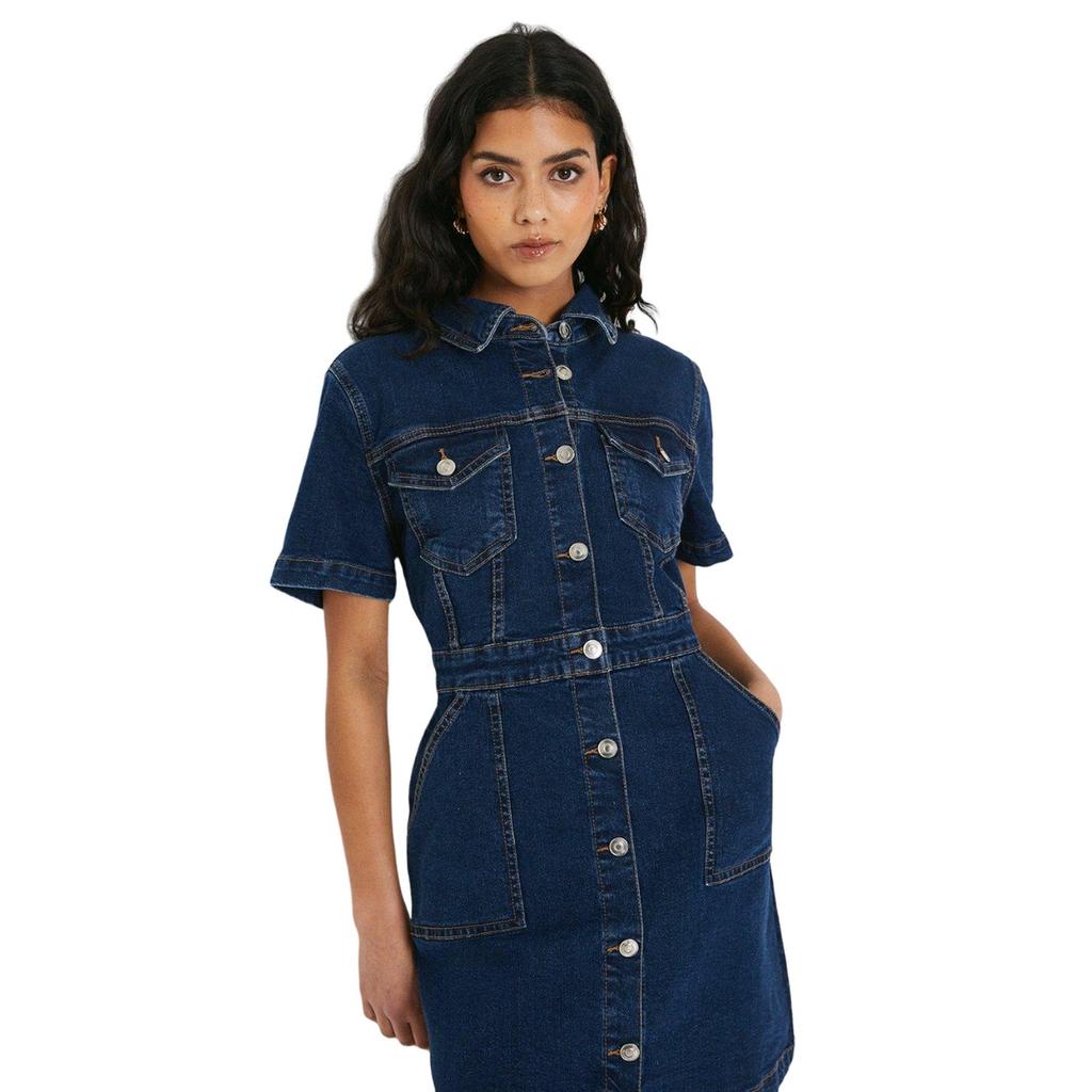 Dorothy Perkins Womens/Ladies Denim Petite Mini Dress