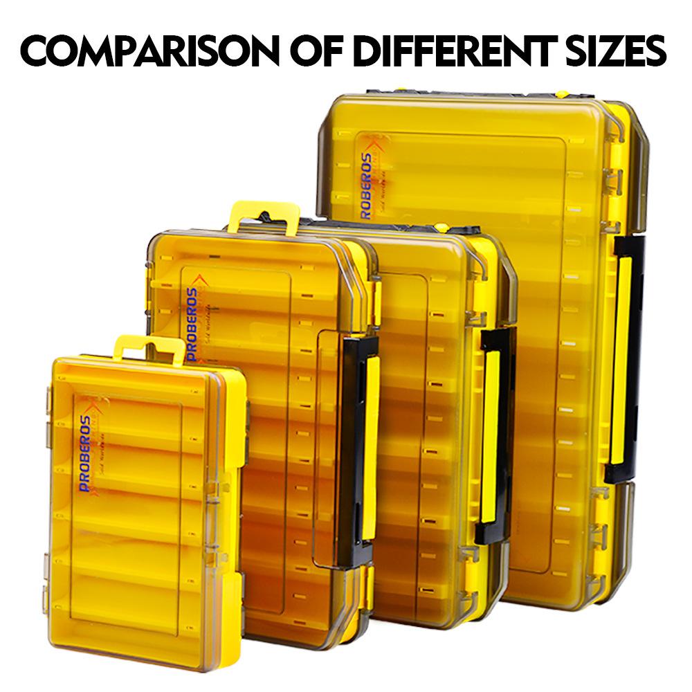 Doppelseitige Sub Box Tragbare Doppelschicht Angelausrüstung PP Box Köder Zubehör Aufbewahrungsbox Mino Bleistift Gefälschte Köder Sub Box