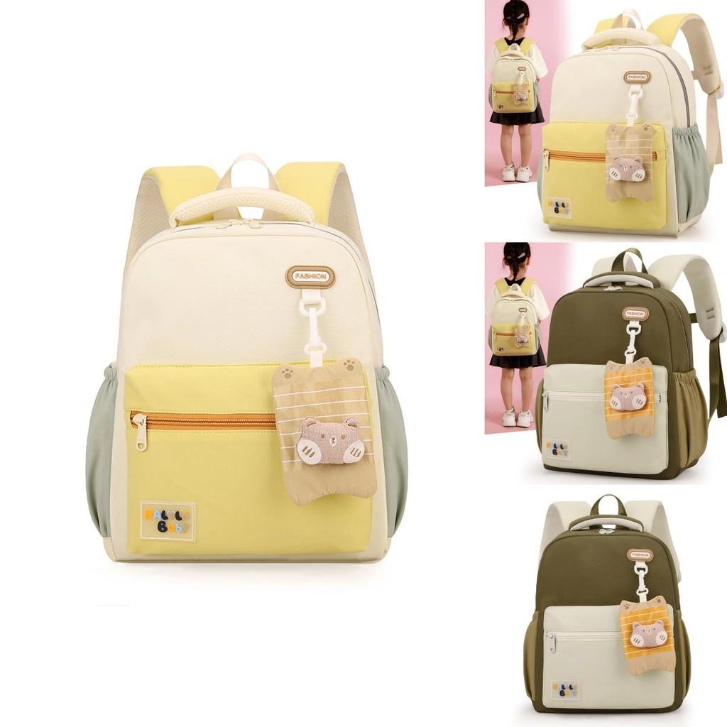 Toddler Childrens Kindergarten Backpack With Stitching Design And Soft Shoulder Straps