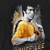 Bruce Lee Unisex Adult Yellow Dragon T-Shirt