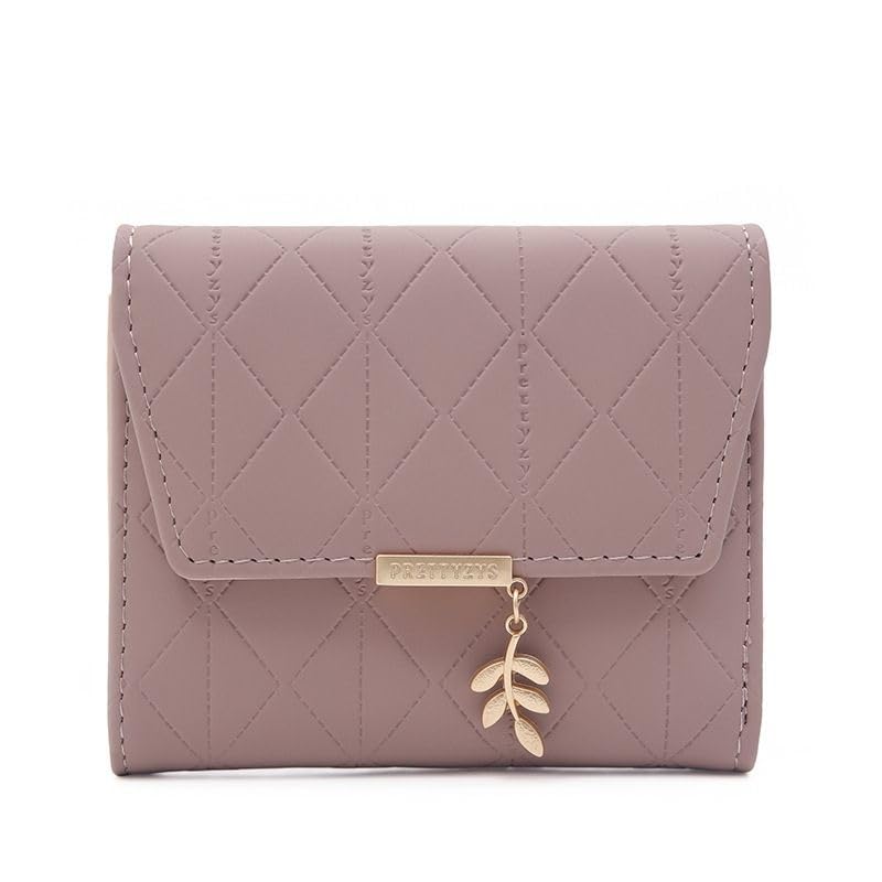 

EMY-li trifold wallet ladies wallet mini wallet tri-fold girl short wallet wallet compact cute card insert coin purse present gift trifold wallet