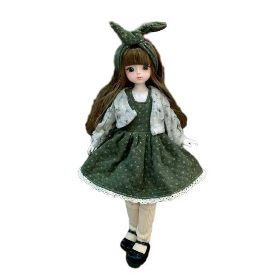 30cm Articulated Doll And Clothes Poseable Doll with Movable Joints Soft Cloth Clothing Collectible