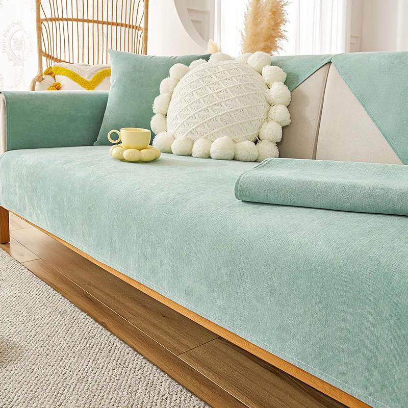 Wasserdichter Sofabezug Einfarbig Wohnzimmer Sofakissen Rutschfest Sofakissen Armlehnenkombination Bezug Couch Sessel