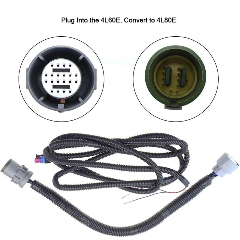 Vehicle Transmission Adapter Harness Connector Adapter, Suitable for 4L60E 4L80E Models, Includes VSS Plugs LM7 LQ4 5.3