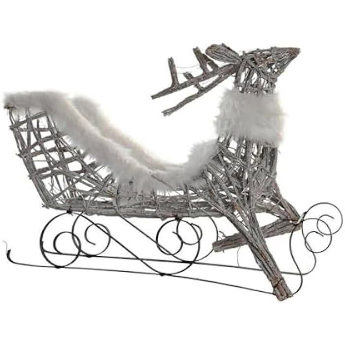 Décoration De Fête - DKD HOME DECOR - Noël - Multicolore - Osier - 75x53x20 Cm