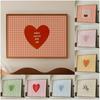 Lovely Trendy Red Heart Canvas Art Paintings Aesthetic This Is My Happy Place Wall Posters Prints for Living Room Home Decor
