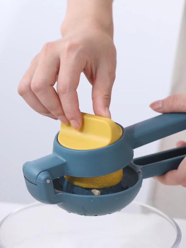 Nuevo exprimidor manual de limón con prensa rotatoria, mini exprimidor portátil para el hogar, exprimidor simple
