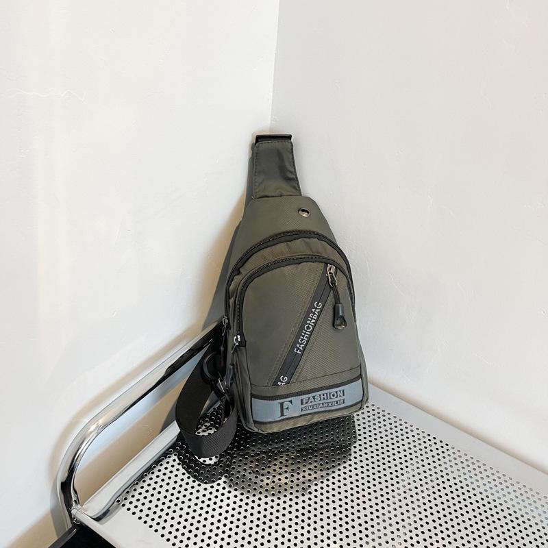 

Нагрудная сумка унисекс, простая сумка для хранения, легкий дорожный маленький рюкзак, сумка через плечо, модные повседневные сумки на одно плечо зелёный