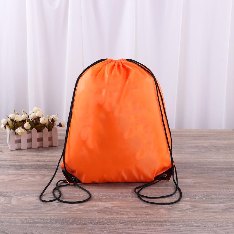 Custom Polyester Waterproof Double Drawstring Backpack with Logo