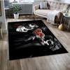 Gothic Female Skull Horror Dead Girl Floor Mat 3D