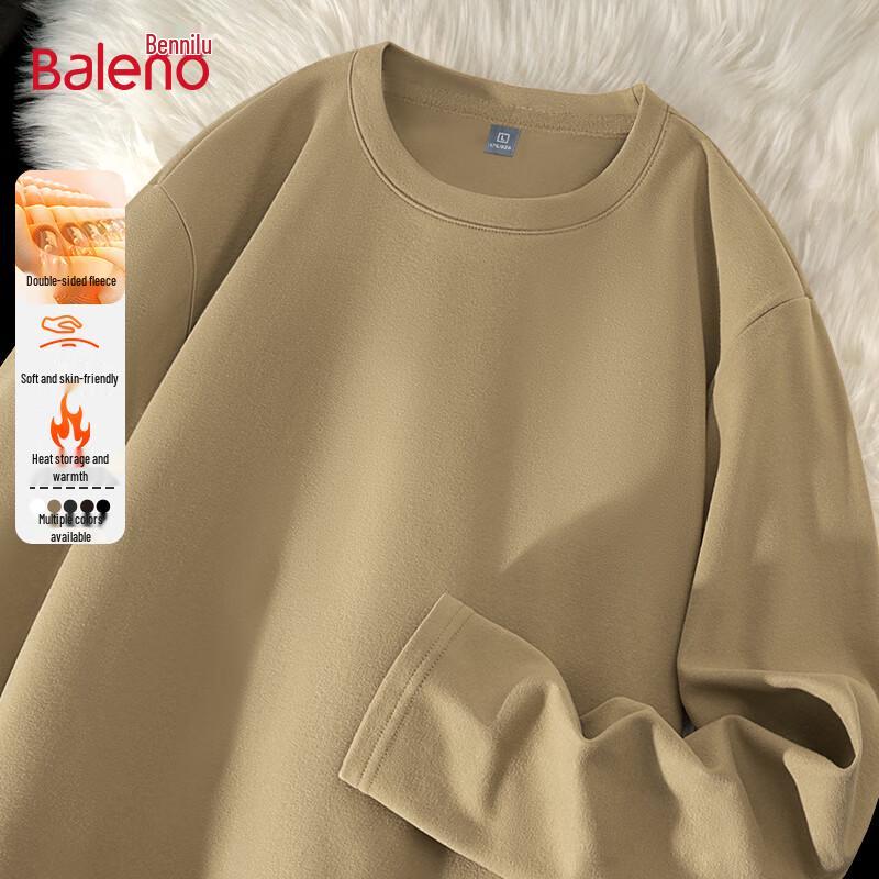 Baleno Men's Fleece Lined Round Neck Long Sleeve T-Shirt
